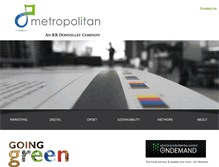 Tablet Screenshot of metropolitanprinting.com
